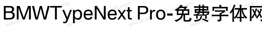 BMWTypeNext Pro字体转换